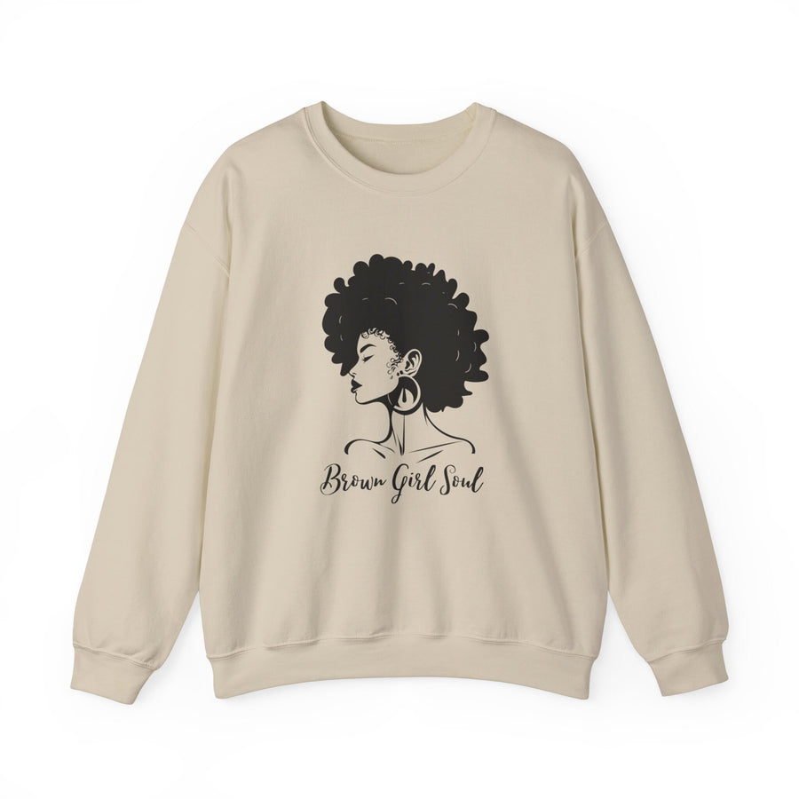 Unisex Heavy Blend™ Crewneck Sweatshirt-Brown Girl Soul
