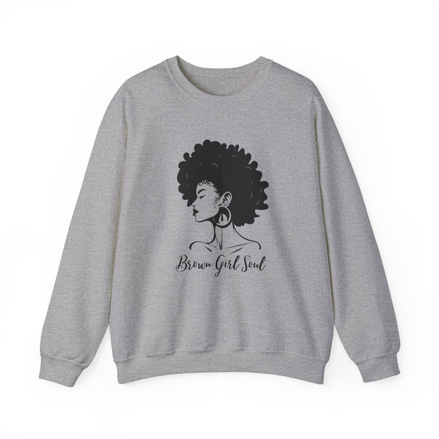 Unisex Heavy Blend™ Crewneck Sweatshirt-Brown Girl Soul