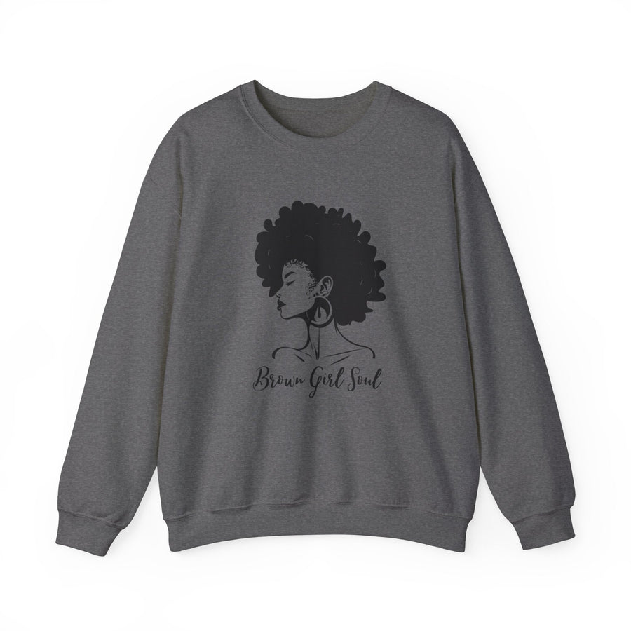 Unisex Heavy Blend™ Crewneck Sweatshirt-Brown Girl Soul