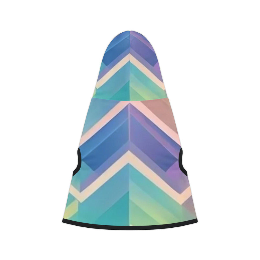 Pet Hoodie-Deco abstract pink, purple, gold, blue