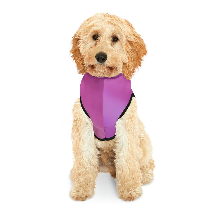 Pet Hoodie-Pink and Purple abstract