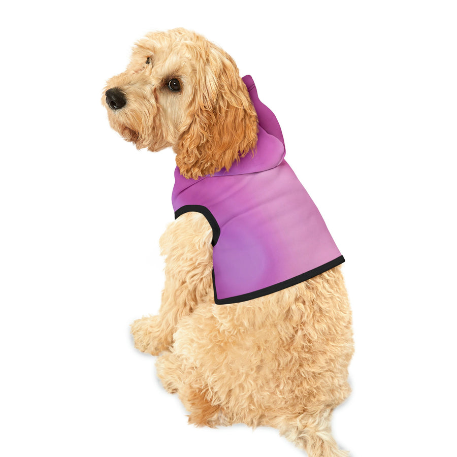 Pet Hoodie-Pink and Purple abstract