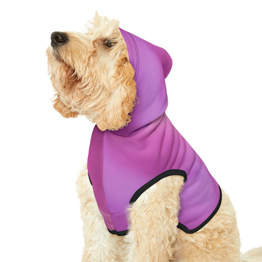 Pet Hoodie-Pink and Purple abstract