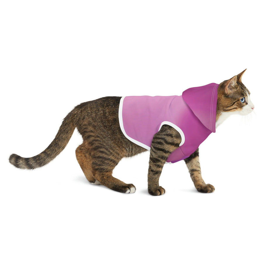 Pet Hoodie-Pink and Purple abstract
