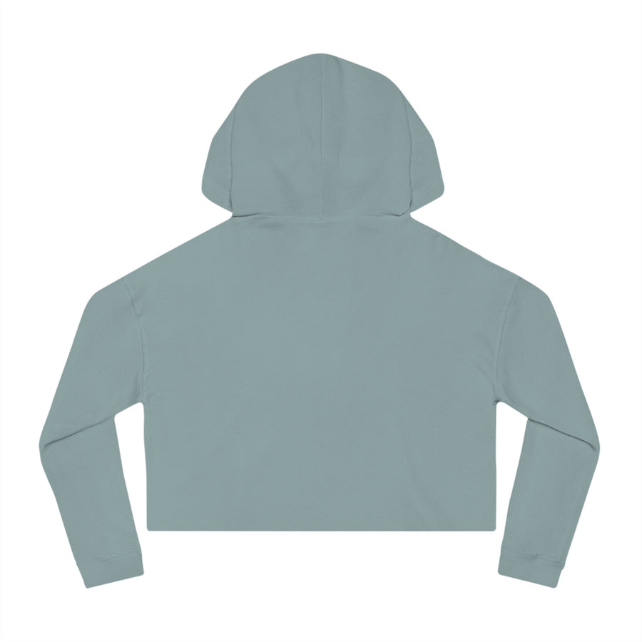 Womens Cropped Hooded Sweatshirt-Brown Girl Soul