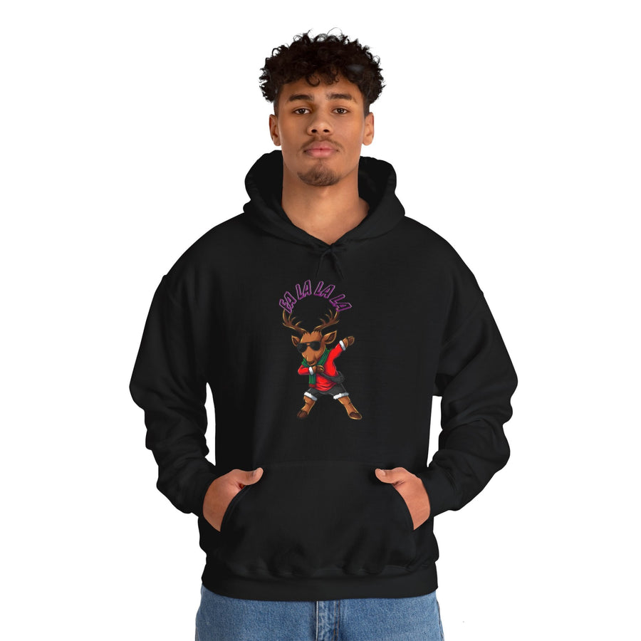 Unisex Heavy Blend™ Hooded Sweatshirt -Reindeer Dabbing Fa LaLaLa