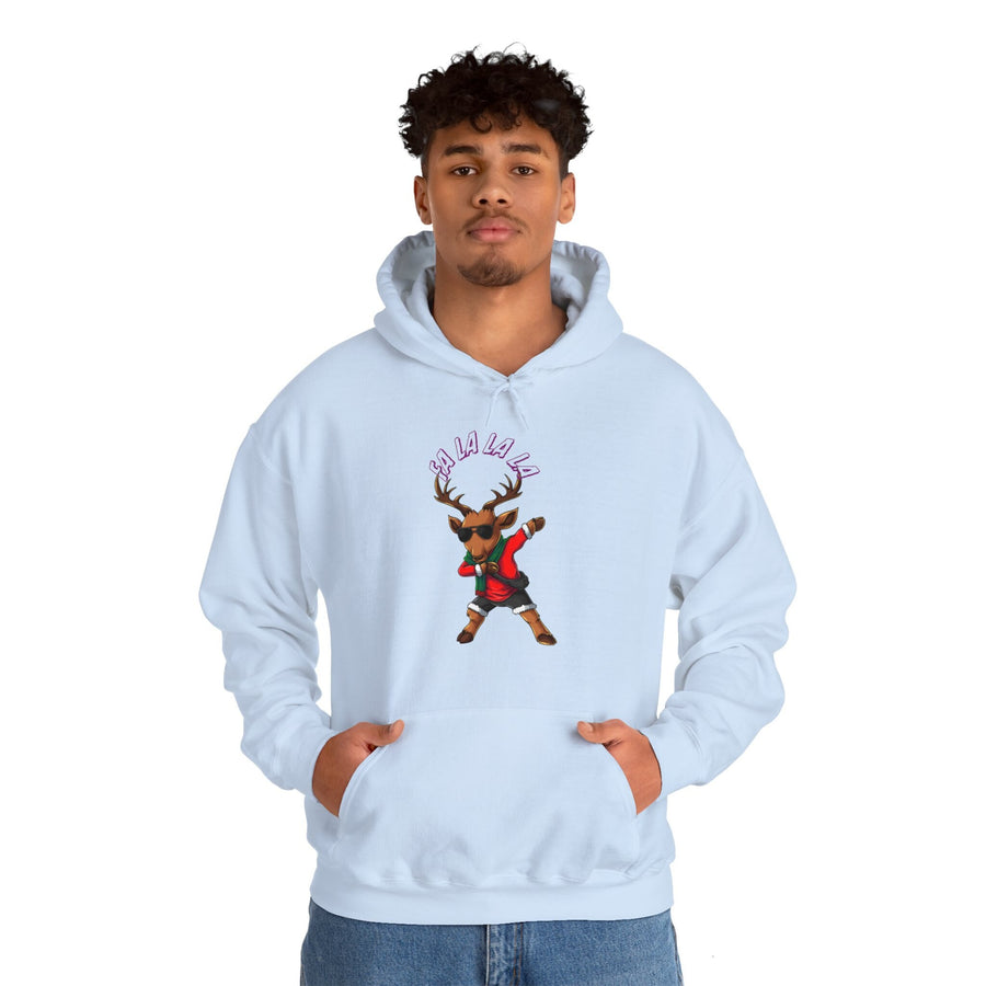 Unisex Heavy Blend™ Hooded Sweatshirt -Reindeer Dabbing Fa LaLaLa