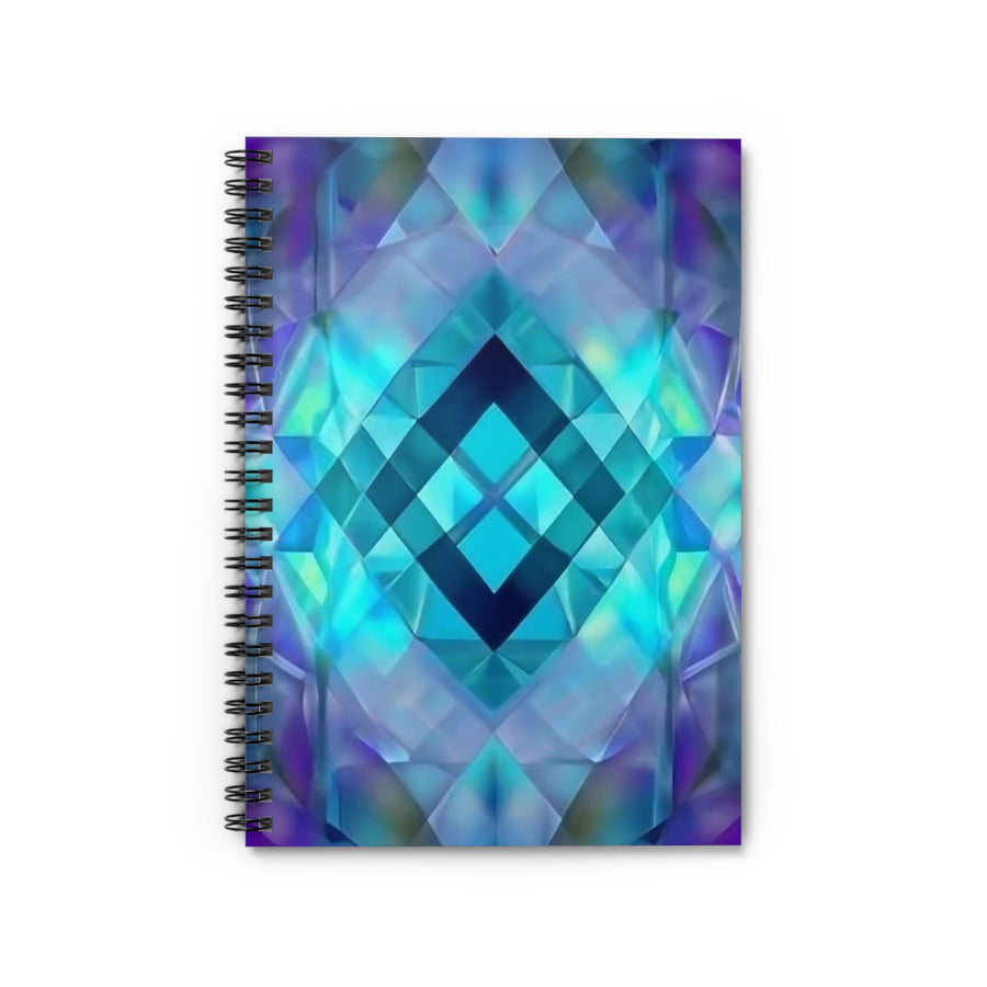 Spiral Notebook - Ruled Line- Blue Diamond