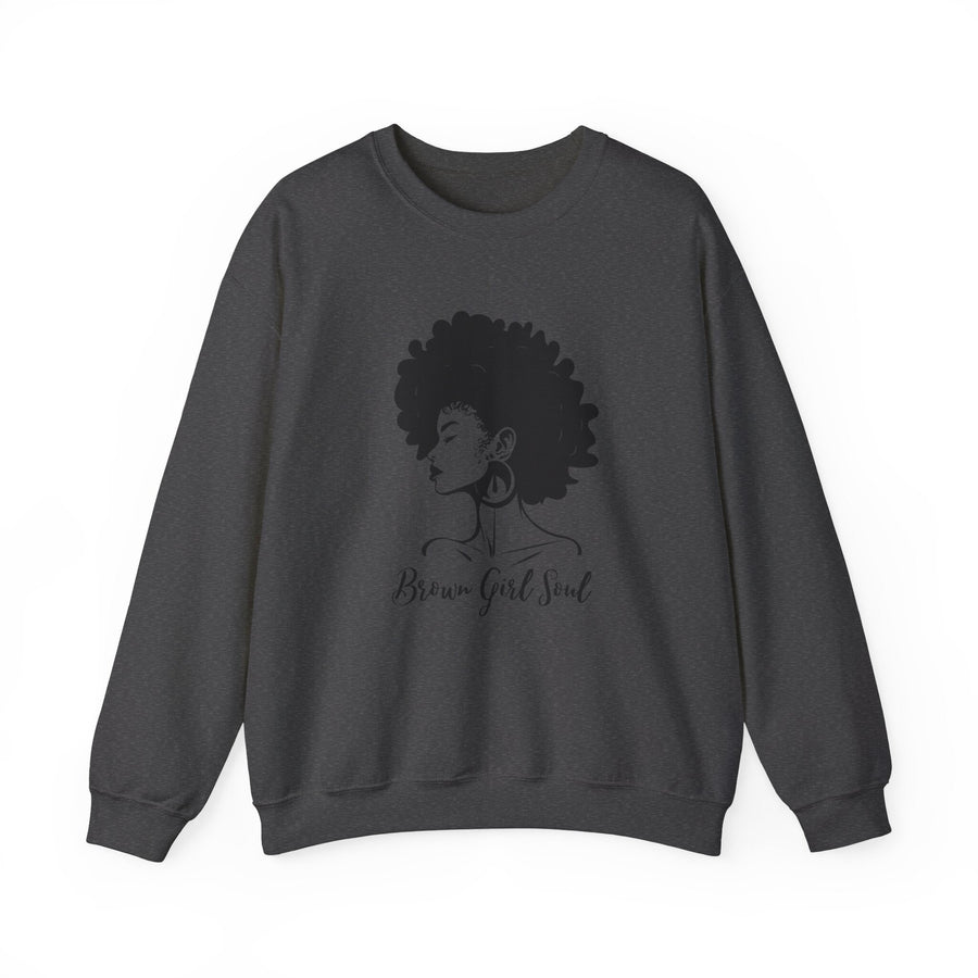 Unisex Heavy Blend™ Crewneck Sweatshirt-Brown Girl Soul