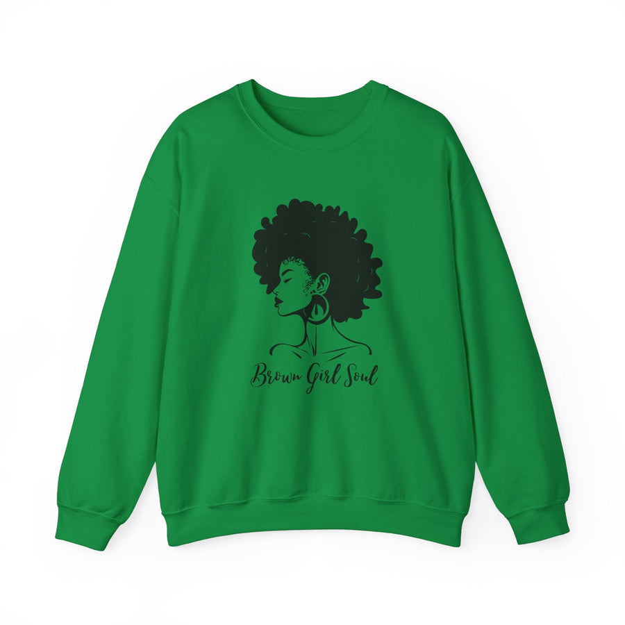 Unisex Heavy Blend™ Crewneck Sweatshirt-Brown Girl Soul