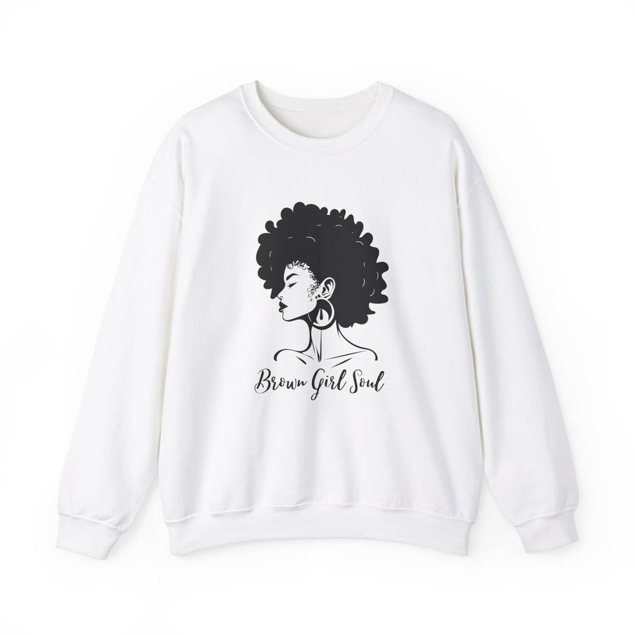 Unisex Heavy Blend™ Crewneck Sweatshirt-Brown Girl Soul