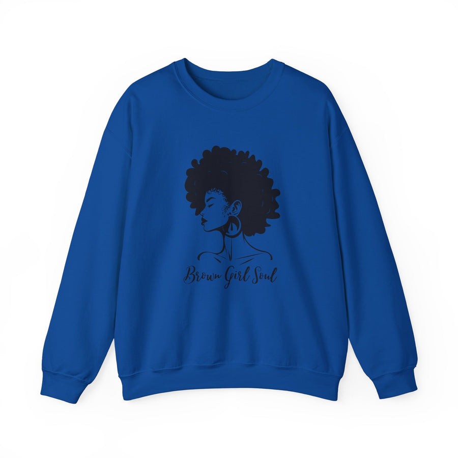 Unisex Heavy Blend™ Crewneck Sweatshirt-Brown Girl Soul