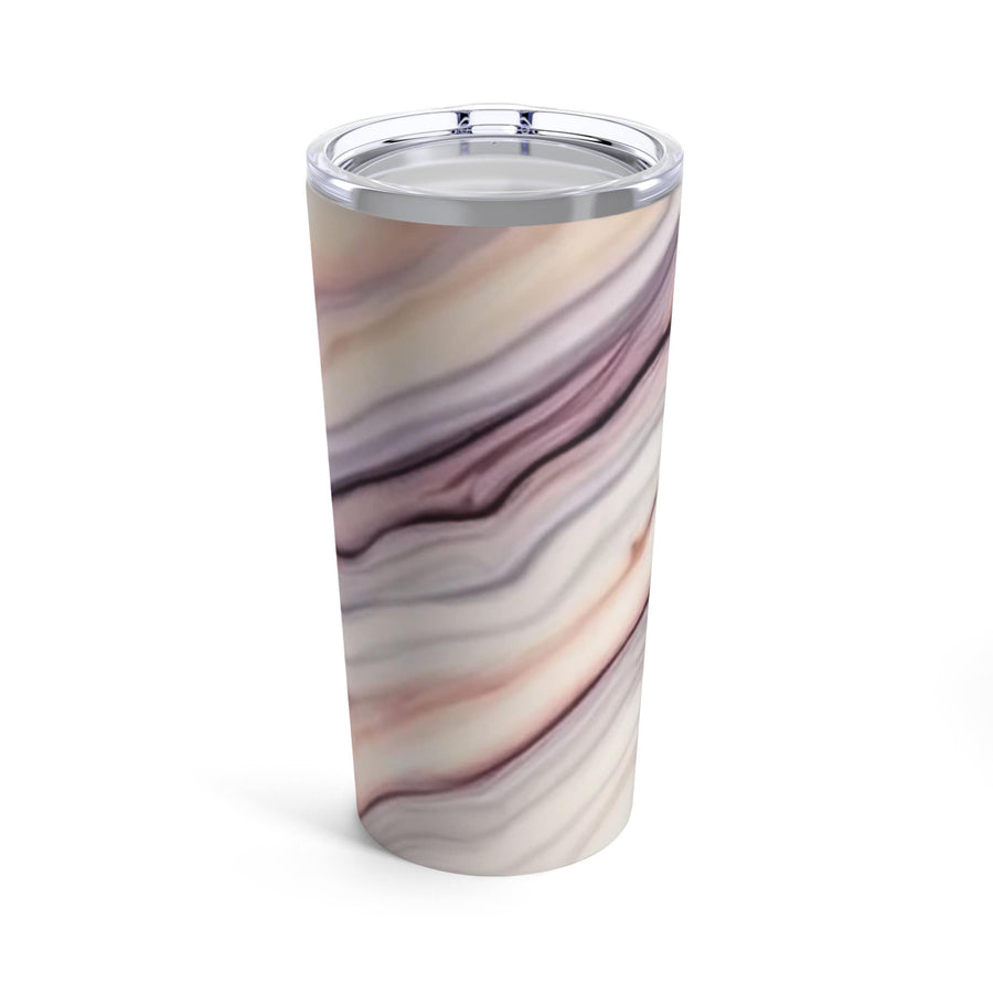 Tumbler 20oz -waves of cream, purple and taupe