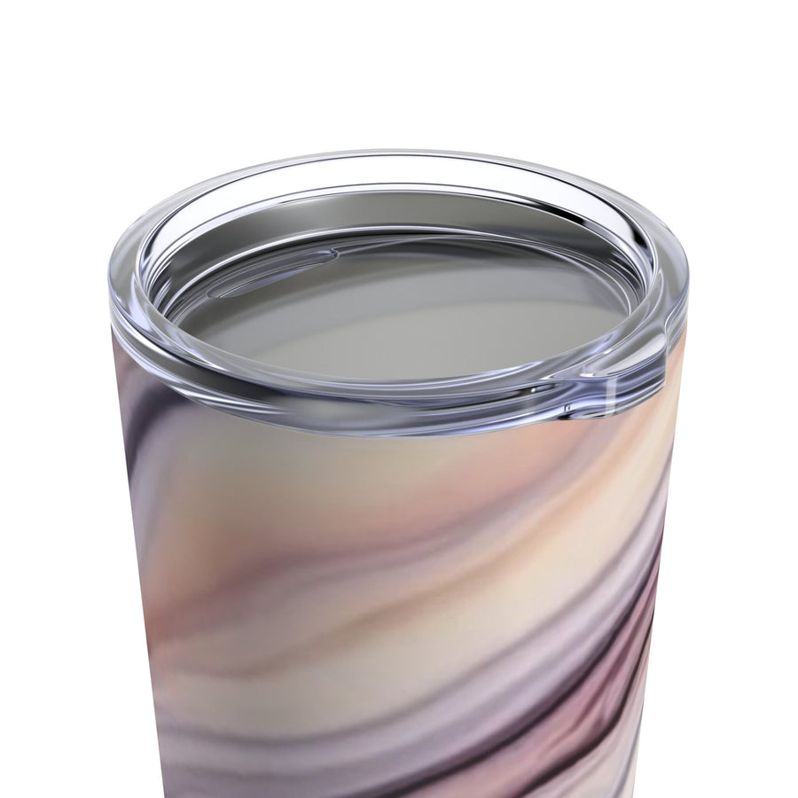 Tumbler 20oz -waves of cream, purple and taupe