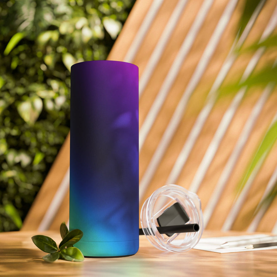 Maars Maker Skinny Matte Tumbler, 20oz-Purple, Blue, Teal, Light green, and White