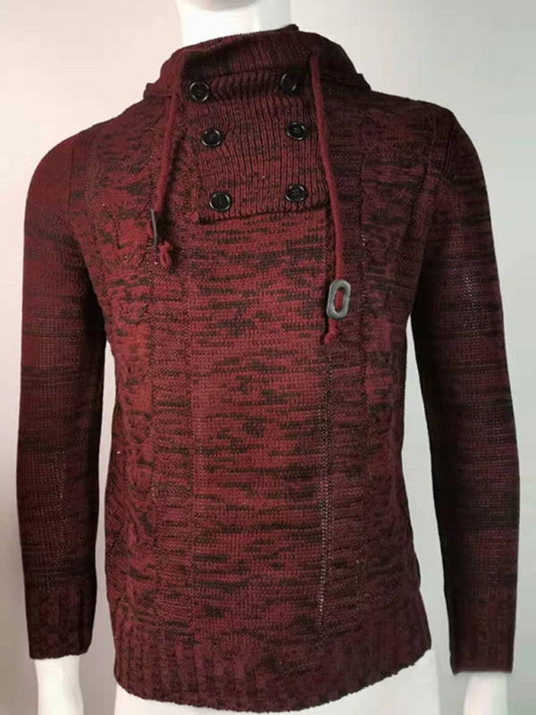 Men's casual pullover warm long sleeve sweater